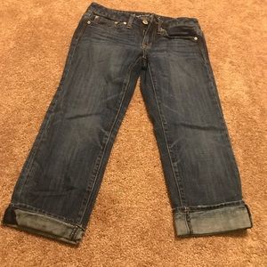 American Eagle crop boyfit